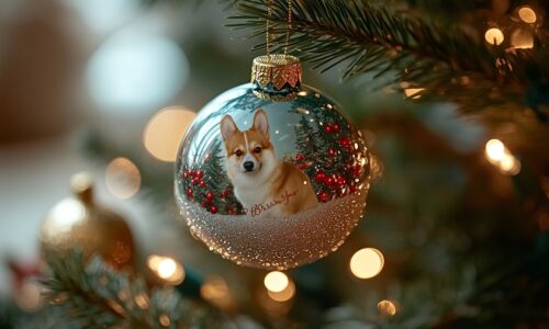 Boule de Noël personnalisée pour animaux : une décoration unique et émotive