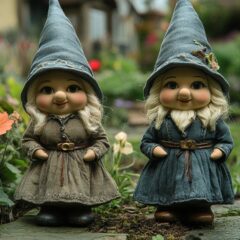 Les nains de jardin féminins les plus élégants