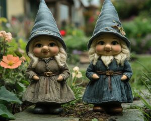 Les nains de jardin féminins les plus élégants